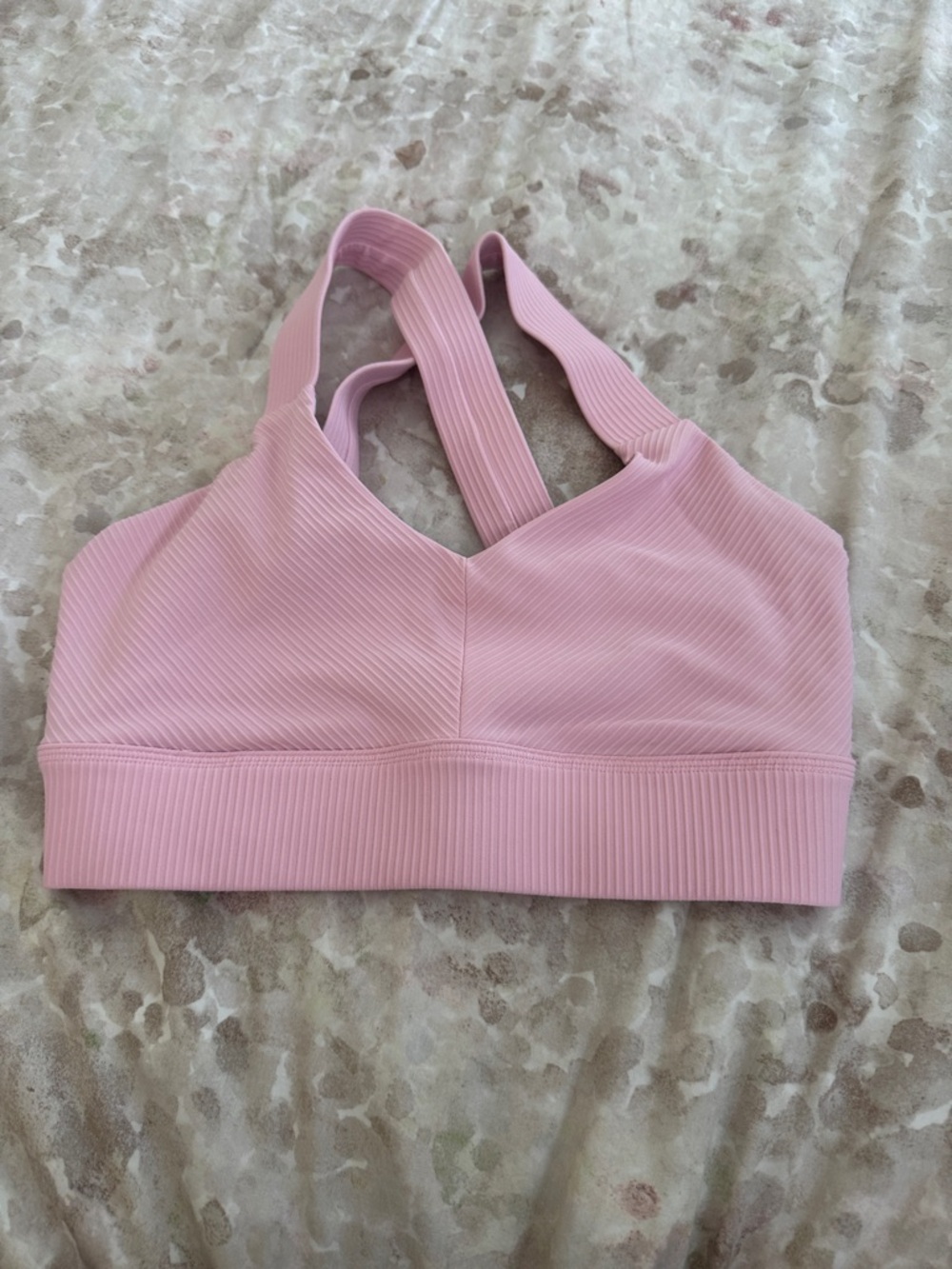 Born Primitive Pink Ribbed Sports Bra